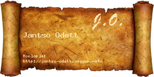 Jantso Odett névjegykártya